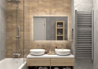 Зеркало с холодной подсветкой Art&Max Perugia 100x80см AM-Per-1000-800-DS-F